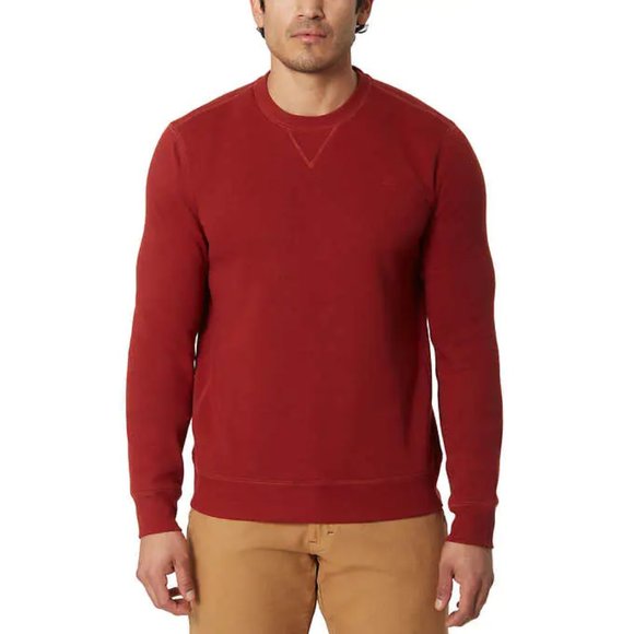 NWT GH Bass & Co Men's Sueded Fleece Crew Neck Sweatshirt Size 2XL Red $65 CC303 - Picture 4 of 4